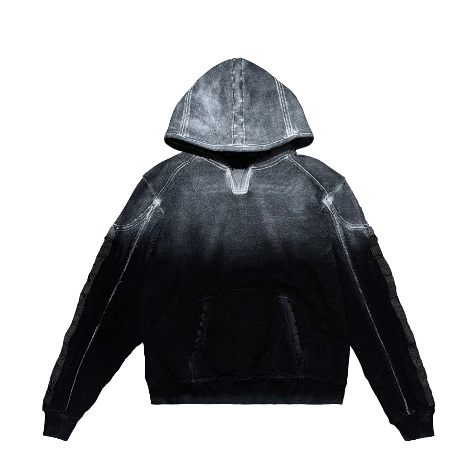Finished hoodie, back view