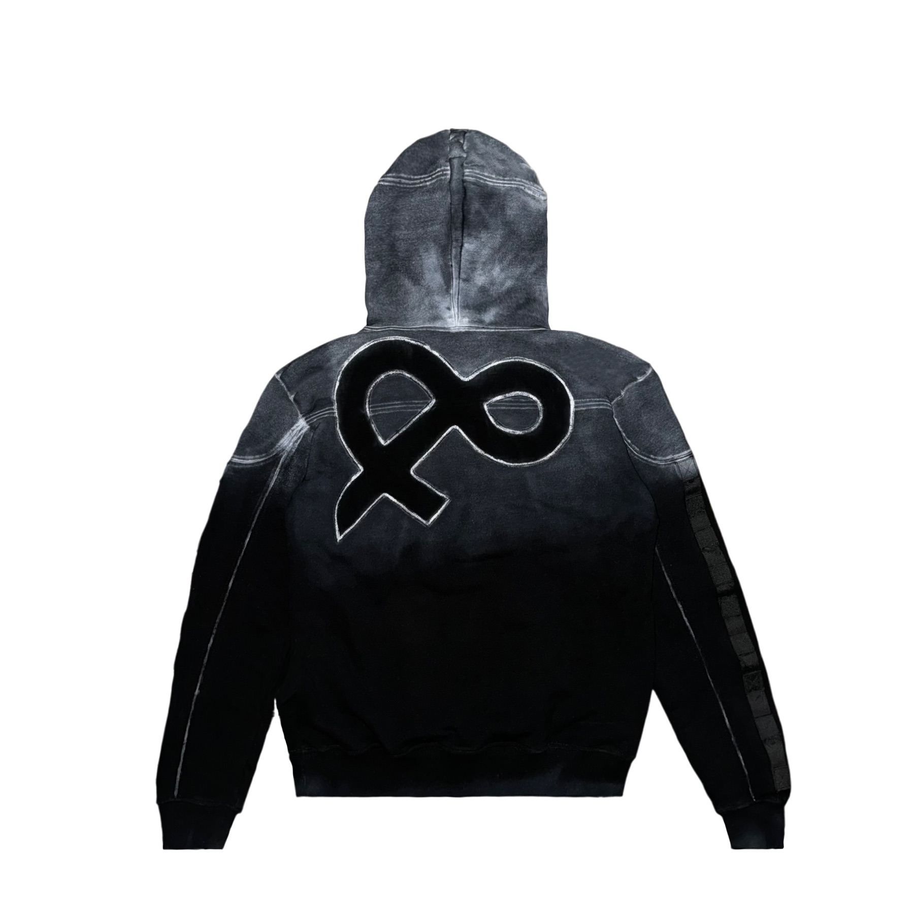 Finished hoodie, front view